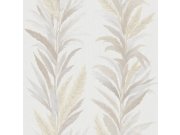 Vliesová tapeta na zeď, krémovo-šedá, listy, 35901, Ornamenta, Parato by Cristiana Masi