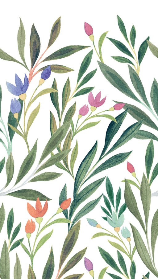 Vliesová fototapeta na zeď, květiny, listy, A72801, One roll, one motif 2, Grandeco