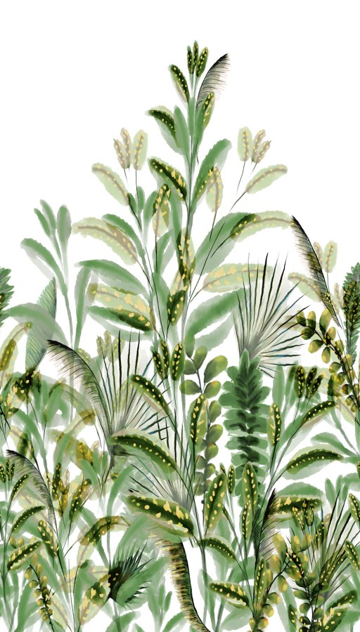 Vliesová fototapeta na zeď, rostliny, listy, A59502, One roll, one motif 2, Grandeco - Vliesové tapety