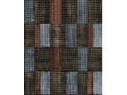 Geometrická vliesová tapeta na zeď, modro-černá, SUM304, Summer, The Texture Book, Khroma by Masureel