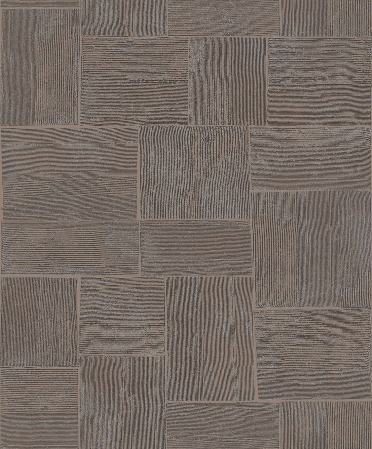 Geometrická vliesová tapeta na zeď, šedo-hnědá, SPI302, Spirit of Nature, The Texture Book, Khroma by Masureel - Vliesové tapety