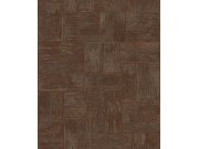 Geometrická vliesová tapeta na zeď, hnědo-červená, SPI301, Spirit of Nature, The Texture Book, Khroma by Masureel