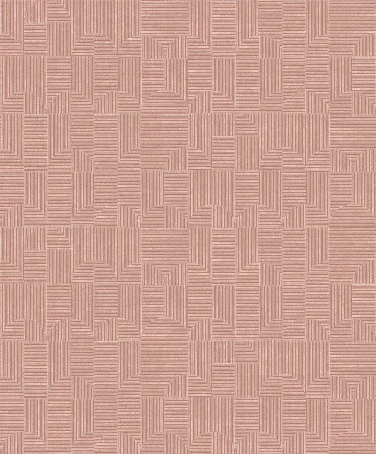 Geometrická vliesová tapeta na zeď, růžová, ILA403, Aquila, The Texture Book, Khroma by Masureel - Vliesové tapety