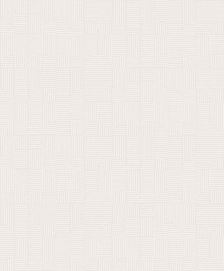Geometrická vliesová tapeta na zeď, bílá, ILA402, Aquila, The Texture Book, Khroma by Masureel - Vliesové tapety
