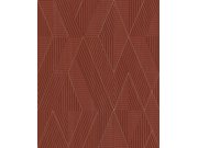 Geometrická vliesová tapeta na zeď, červená, PRI304, The Texture Book, Masureel