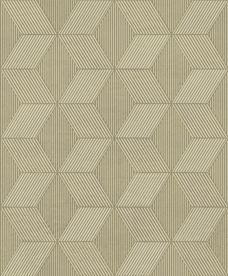 Geometrická vliesová tapeta na zeď, béžovo-zlatá, ORB502, The Texture Book, Masureel - Vliesové tapety