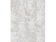 Vliesová tapeta na zeď, šedo-krémová, beton, dlaždice, ORB401, The Texture Book, Masureel