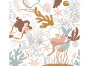 Dětská vliesová fototapeta na zeď, mořské panny, RB010-RC, Daydreamers, Grandeco