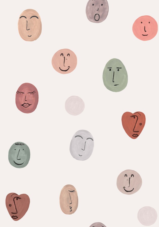 Dětská vliesová fototapeta na zeď, Smileys, RB307, Daydreamers, Grandeco - Vliesové tapety