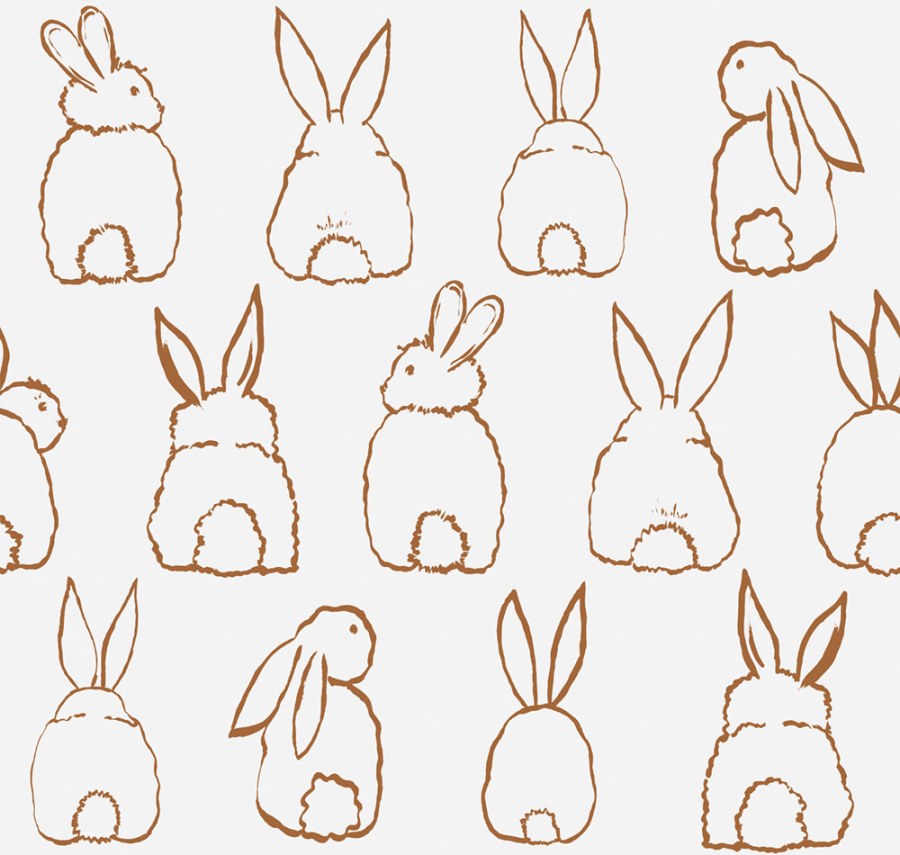 Dětská vliesová fototapeta na zeď, zajíčci, RB306, Daydreamers, Grandeco - Vliesové tapety