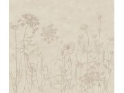 Vliesová fototapeta na zeď, béžová, rostliny, květiny, trávy, 350701, Riviera Maison, Eijffinger