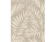 Vliesová tapeta na zeď, hnědo-béžová, listy, 350553, Riviera Maison, Eijffinger