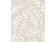 Vliesová tapeta na zeď, krémová, listy, 350550, Riviera Maison, Eijffinger