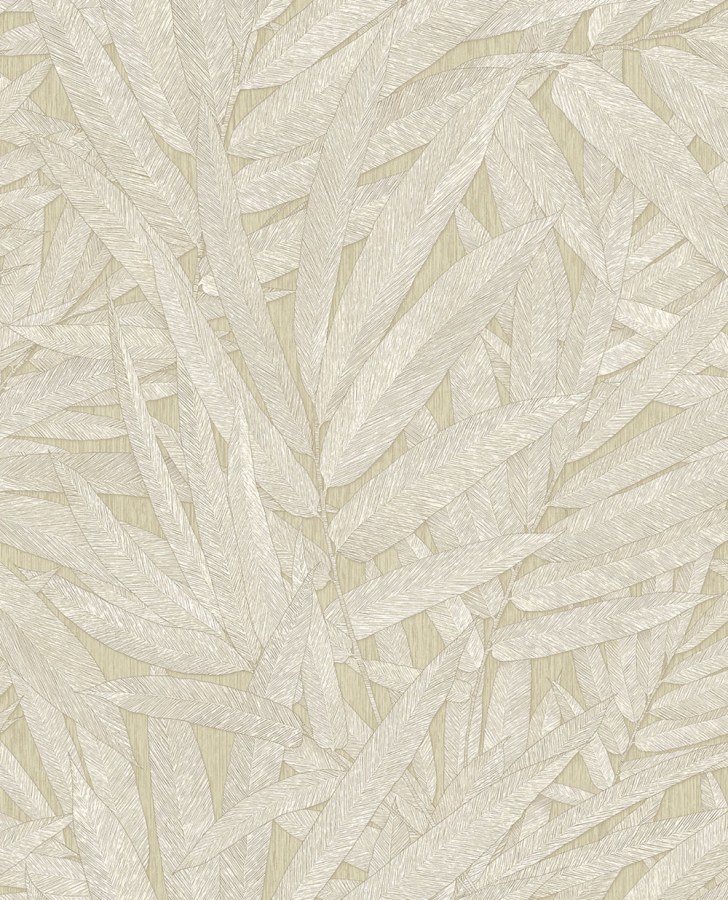 Tapety Yara - Tapety dle materiálu - Vliesové tapety - Vliesová tapeta na zeď, krémovo-béžová, listy, 350541, Riviera Maison, Eijffinger Vliesová tapeta na zeď, krémovo-béžová, listy, 350541, Riviera Maison, Eijffinger - Vliesové tapety