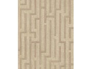 Vliesová tapeta na zeď, hnědá, hnědo-červená, imitace látky, 350534, Riviera Maison, Eijffinger