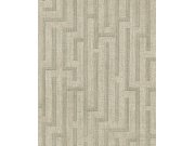 Vliesová tapeta na zeď, šedo-béžová, zelená, imitace látky, 350532, Riviera Maison, Eijffinger