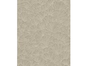 Vliesová tapeta na zeď, hnědo-béžová, listy Gingka, 350524, Riviera Maison, Eijffinger