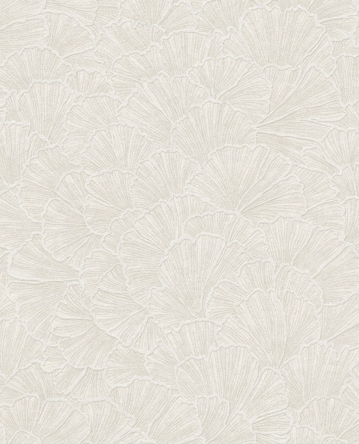 Vliesová tapeta na zeď, krémová, listy Gingka, 350520, Riviera Maison, Eijffinger - Vliesové tapety