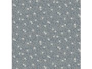 Vliesová tapeta na zeď, modrá, květiny, listy, 5717, Orangeri, Borastapeter