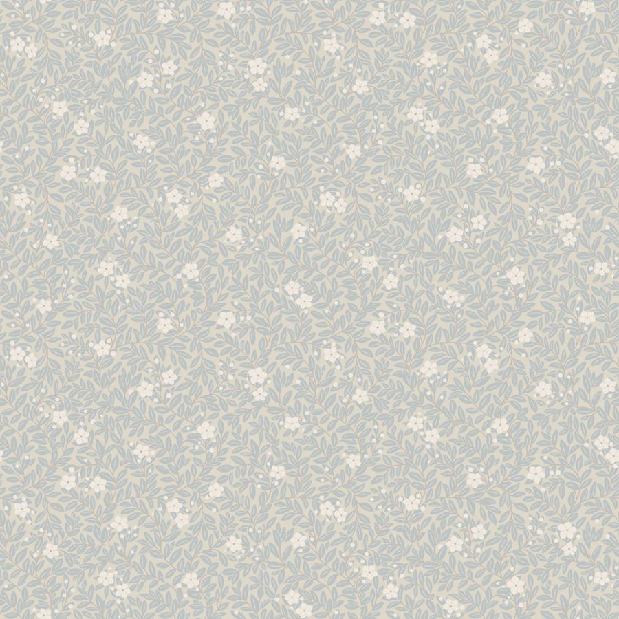 Vliesová tapeta na zeď, modrá, květiny, listy, 5714, Orangeri, Borastapeter - Vliesové tapety