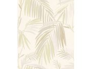 Vliesová tapeta na zeď, béžová, listy, 32401, Vitalis, Parato by Cristiana Masi Tapety Yara - Parato by Cristiana Masi