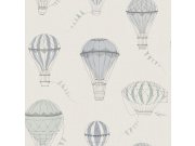 Vliesová tapeta na zeď, modro-zelená, balony, 6940, Newbie Wallpaper, Borastapeter
