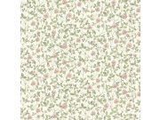 Vliesová tapeta na zeď, bílá, květiny, listy, 6978, Osterlen, Borastapeter