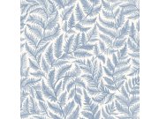 Vliesová tapeta na zeď, modrá, listy kapradin, 7790, Adorn, Borastapeter