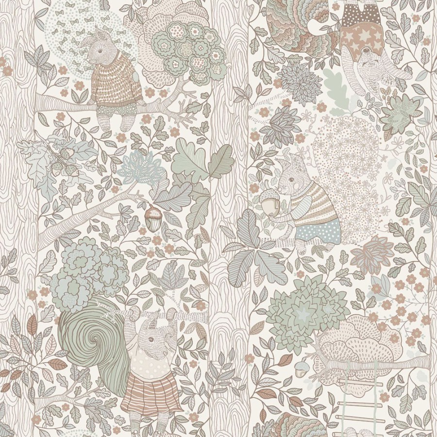 Dětská vliesová tapeta na zeď, krémová, zvířátka, 6291, Icons, Borastapeter - Vliesové tapety