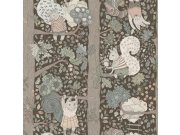 Tapety Yara Tapety dle materiálu Vliesové tapety - Dětská vliesová tapeta na zeď, hnědo-zelená, zvířátka, 6290, Icons, Borastapeter Dětská vliesová tapeta na zeď, hnědo-zelená, zvířátka, 6290, Icons, Borastapeter