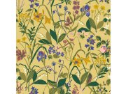 Vliesová tapeta na zeď, žlutá, květiny, 1963, Icons, Borastapeter