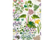 Vliesová tapeta na zeď, bílá, květiny, listy, 1792, Icons, Borastapeter