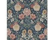 Vliesová tapeta na zeď, modrá, květiny, 7690, Icons, Borastapeter