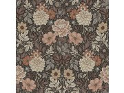 Vliesová tapeta na zeď, hnědo-šedá, květiny, 7689, Icons, Borastapeter