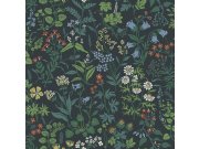 Tapety Yara Tapety dle materiálu Vliesové tapety - Vliesová tapeta na zeď, modrá, luční květiny, 4181, Alla Tiders Hus, Icons, Borastapeter Vliesová tapeta na zeď, modrá, luční květiny, 4181, Alla Tiders Hus, Icons, Borastapeter