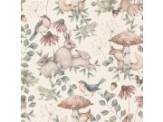 Vliesová tapeta na zeď, krémová, zvířátka, 7483, Newbie Wallpaper, Borastapeter