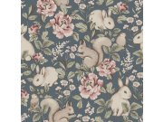 Vliesová tapeta na zeď, modrá, zvířátka, 6932, Newbie Wallpaper, Borastapeter