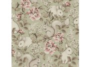 Tapety Yara Tapety dle materiálu Vliesové tapety - Vliesová tapeta na zeď, zelená, zvířátka, 6931, Newbie Wallpaper, Borastapeter Vliesová tapeta na zeď, zelená, zvířátka, 6931, Newbie Wallpaper, Borastapeter