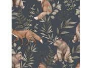 Vliesová tapeta na zeď, temná modrá, zvířátka, 6920, Newbie Wallpaper, Borastapeter