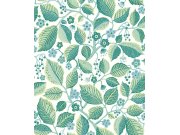 Vliesová tapeta na zeď, zelená, listy, větvičky, 7784, Adorn, Borastapeter