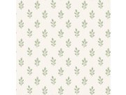 Vliesová tapeta na zeď, krémovo-zelená, listy, 7776, Adorn, Borastapeter