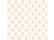 Vliesová tapeta na zeď, krémovo-žlutá, listy, 7774, Adorn, Borastapeter Tapety Yara - Borastapeter