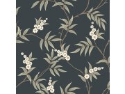 Vliesová tapeta na zeď, černá, rozkvetlé větvičky, 7765, Adorn, Borastapeter