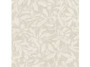 Vliesová tapeta na zeď, šedo-béžová, listy, 4195, Alla Tiders Hus, Borastapeter