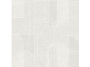 Vliesová tapeta na zeď, šedá, geometrická, Art Deco, 4192, Alla Tiders Hus, Borastapeter