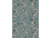 Tapety Yara Tapety dle materiálu Vliesové tapety - Vliesová tapeta na zeď, modrá, větvičky, květiny, 4175, Alla Tiders Hus, Borastapeter Vliesová tapeta na zeď, modrá, větvičky, květiny, 4175, Alla Tiders Hus, Borastapeter