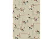 Vliesová tapeta na zeď, béžová, květiny, 4172, Alla Tiders Hus, Borastapeter