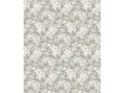 Vliesová tapeta na zeď, šedá, květiny, listy, 4163, Alla Tiders Hus, Borastapeter Tapety Yara - Borastapeter