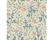 Vliesová tapeta na zeď, béžová, květiny, listy, 6985, Osterlen, Borastapeter