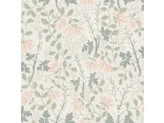 Vliesová tapeta na zeď, šedo-béžová, květiny, listy, 6983, Osterlen, Borastapeter